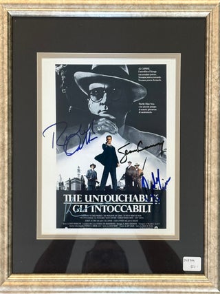 Item #328704 Movie Lobby Card from the Italian Release of the 1987 Film The Untouchables Signed...