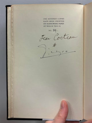 Item #328735 Orphee: A Tragedy in one Act and an Interval. COCTEAU