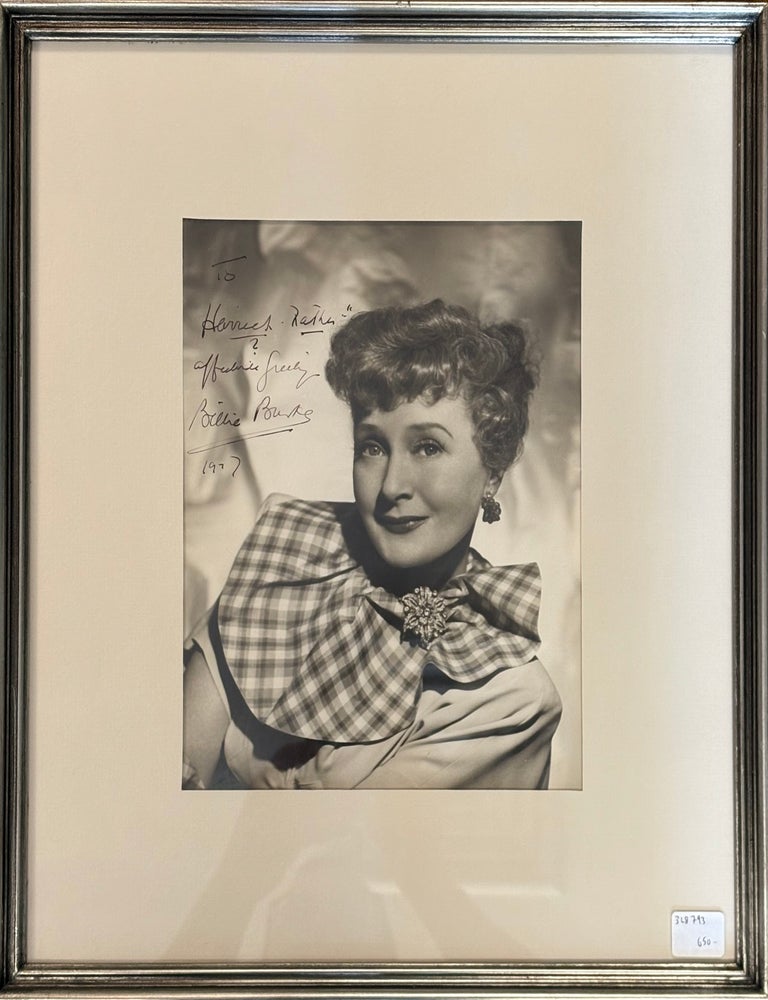Item #328793 Inscribed Portrait Photograph of Billie Burke. Billie BURKE.