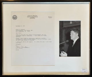 Item #328810 Signed Letter from Bill Clinton, Governor of Arkansas. Bill CLINTON