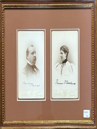 Item #328833 Portrait Photographs of President Grover Cleveland & First Lady Frances Cleveland....