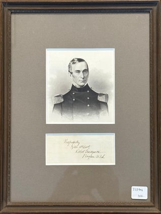 Item #328946 Signed Autograph and Portrait of Robert Anderson. Robert ANDERSON