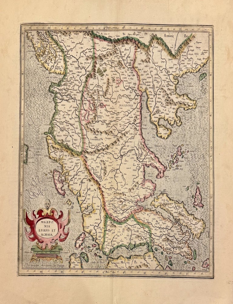 Item #329054 Macedonia Epirus et Achaia. Gerard MERCATOR, Jodocus HONDIUS.