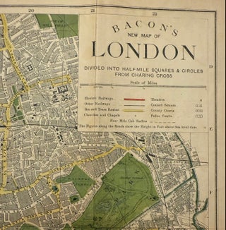 Bacon's New Map of London with Guide