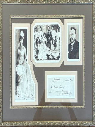Item #329217 Document Signed. George V., Queen of England MARY