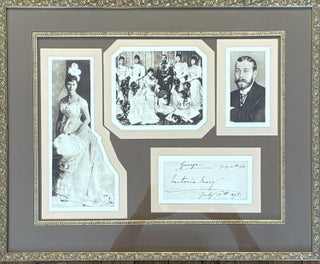 Item #329217 Document Signed. George V., Queen of England MARY