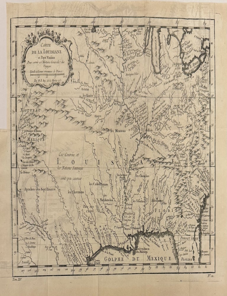 Item #329478 Carte de la Louisiane et Pays Voisins. Jacques Nicolas BELLIN.