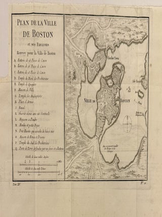 Item #329483 Plan De La Ville de Boston. Jacques Nicolas BELLIN