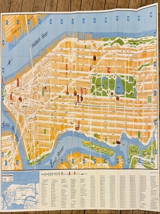 Item #329502 Pan Am New York City Map and Guide. Georg TSCHERNY