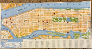 Item #329502 Pan Am New York City Map and Guide. Georg TSCHERNY