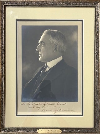 Item #329503 Signed Photograph. Warren G. HARDING