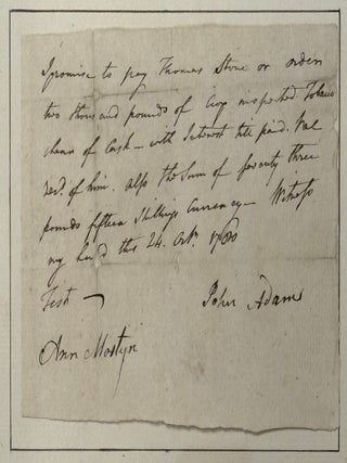 Autographed Document Signed - War Date Promissory Note
