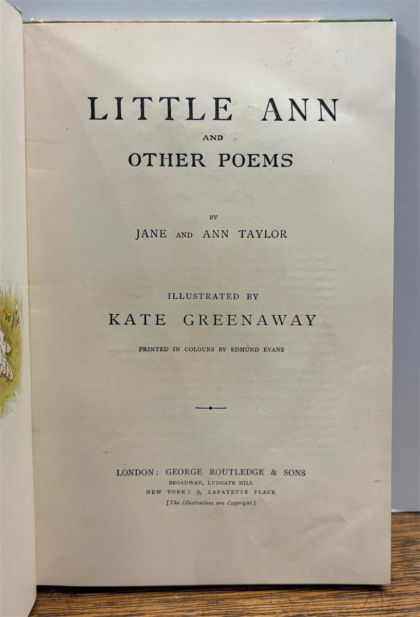 Little Ann and Other Poems | Jane and Ann TAYLOR
