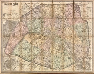 Item #329729 Plan de Paris A l'Echelle de 2 Millim. pour 2.5 Metres. Eugene ANDRIVEAU-GOUJON
