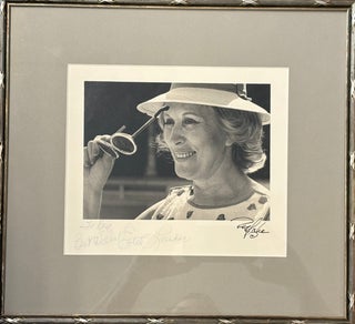 Item #329741 LAUDER, Estee (1908 - 2004) & FISHER, Ray (1924 - 2020). Signed Photograph