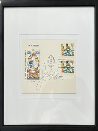 Item #329749 First Day Cover signed. Jake LAMOTTA