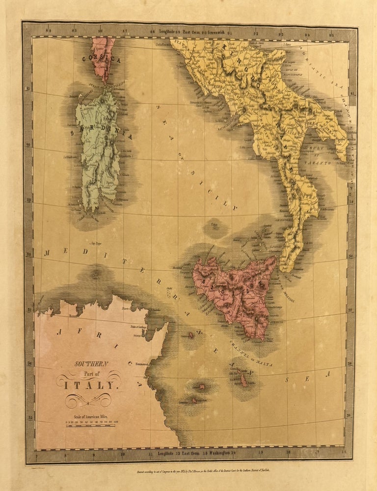 Item #329965 Southern Part of Italy. David H. BURR.