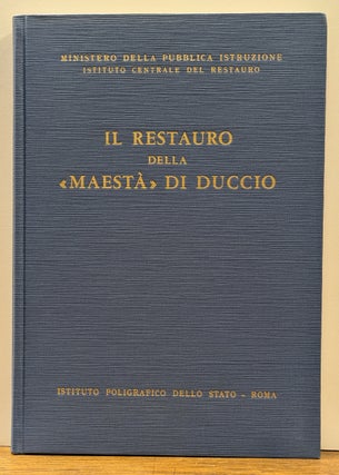 Item #330123 Il Restauro della "Maesta" Di Duccio. Cesare BRANDI