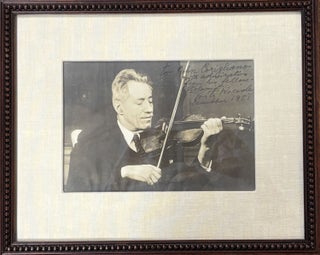 Item #330153 Signed Photograph. Fritz KREISLER