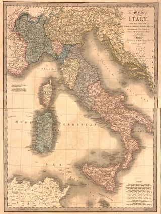 Item #330386 The States of Italy with their Islands, Corsica, Sardinia, Sicily, & Malta....