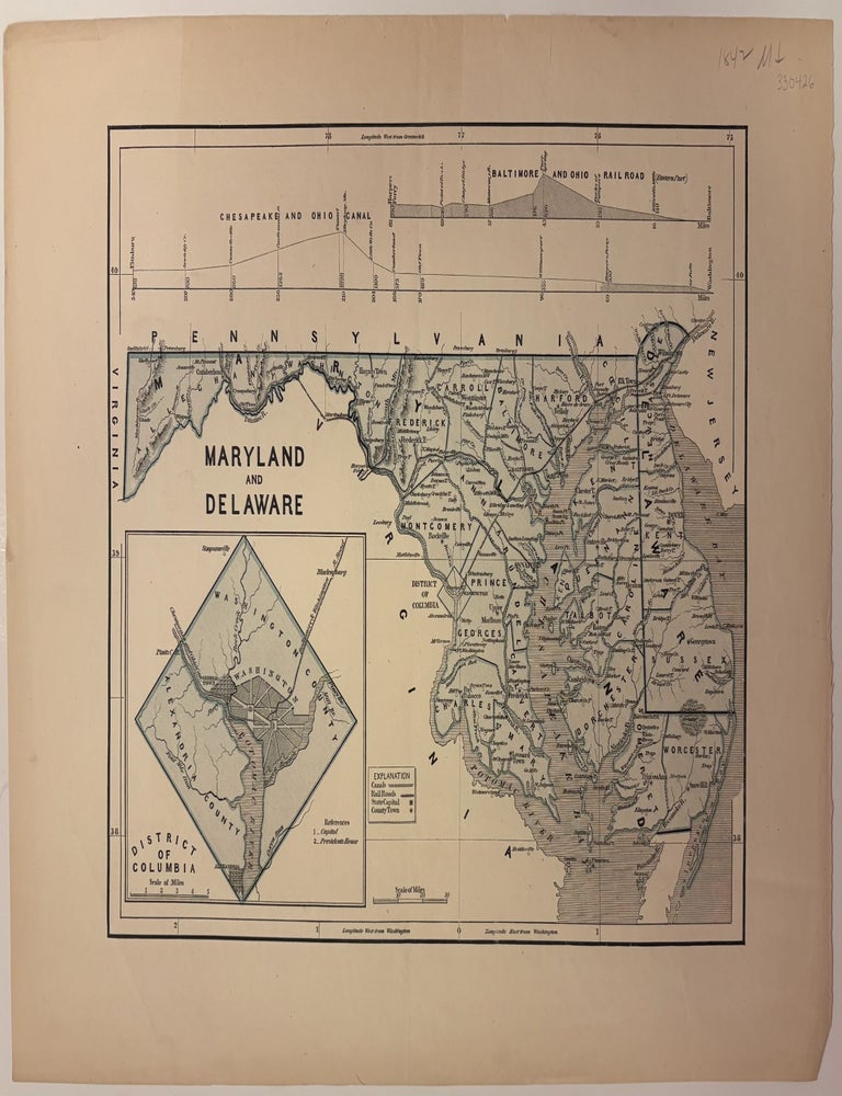 Item #330426 Maryland and Delaware. Sidney Edwards MORSE, Samuel BREESE.
