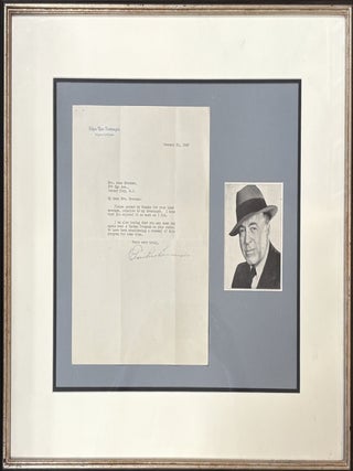 Item #330467 Typed Letter Signed. Edgar Rice BURROUGHS
