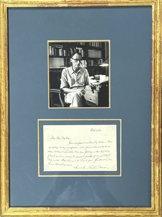 Item #330493 Autographed Letter/Postcard Signed. Arthur MILLER