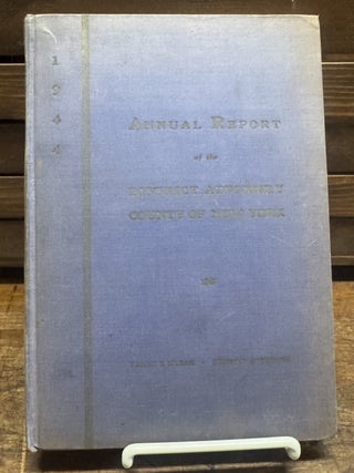 Item #330535 Annual Report of the District Attorney, County of New York 1944. Frank HOGAN, S