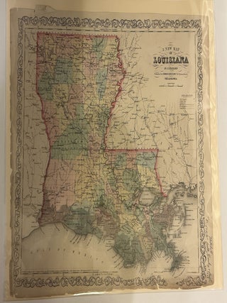 Item #330573 A New Map of Louisiana. Charles DESILVER