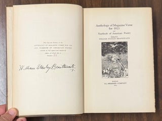 Item #330633 Anthology of Magazine Verse for 1923 and Yearbook of American Poetry. William...