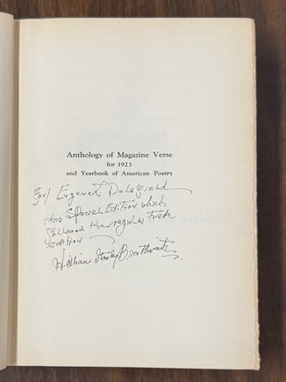 Anthology of Magazine Verse for 1923 and Yearbook of American Poetry