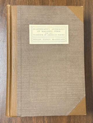 Anthology of Magazine Verse for 1923 and Yearbook of American Poetry
