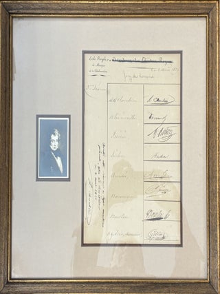 Item #330724 Document Signed. Luigi CHERUBINI