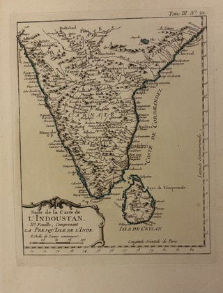 Item #330764 Suite de la Carte de L'Indoustan. La Presqu'Isle de L'Inde. Jacques...