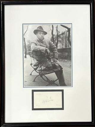 Item #330779 Signed Sheet. Ralph ELLISON