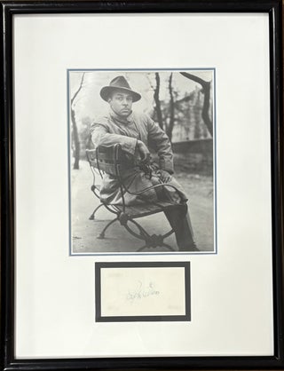 Item #330779 Signed Sheet. Ralph ELLISON