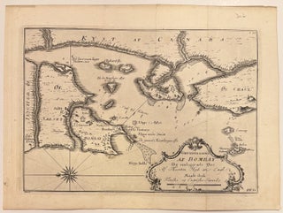 Item #330784 Grundtegning af Bombay og omliggende oer. Jacques Nicolas BELLIN