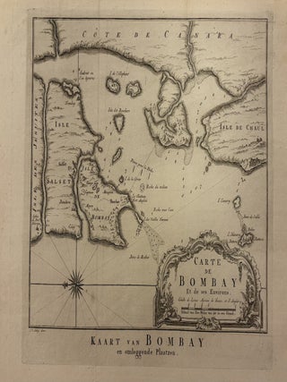 Item #330801 Carte de Bombay et ses Environs; Kaart van Bombay en omleggende Plaatzen. Jacques...