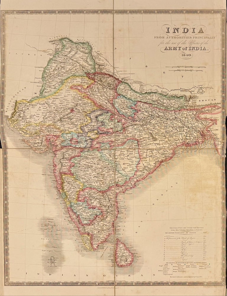 Item #330925 India from Authorities Principally for the use of the Offices of the Army of India. John DOWER.