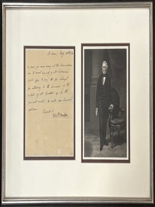 Item #331142 Autographed Letter Signed. Thomas Hart BENTON