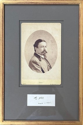 Item #331149 Signed Card. Thomas NAST