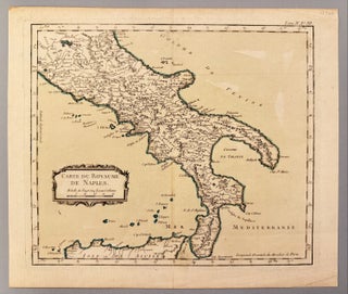 Item #331166 Carte du Royaume de Naples. Jacques Nicolas BELLIN