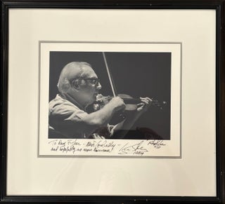 Item #331236 Signed Photograph. Isaac STERN