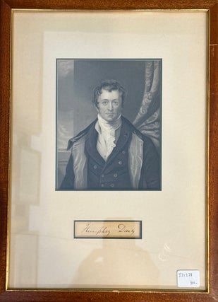 Item #331238 Signature. Humphry DAVY
