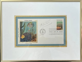 Item #331262 First Day Cover Signed. Jacques COUSTEAU