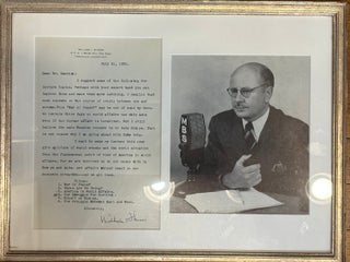 Item #331277 Typed Letter Signed. William SHIRER