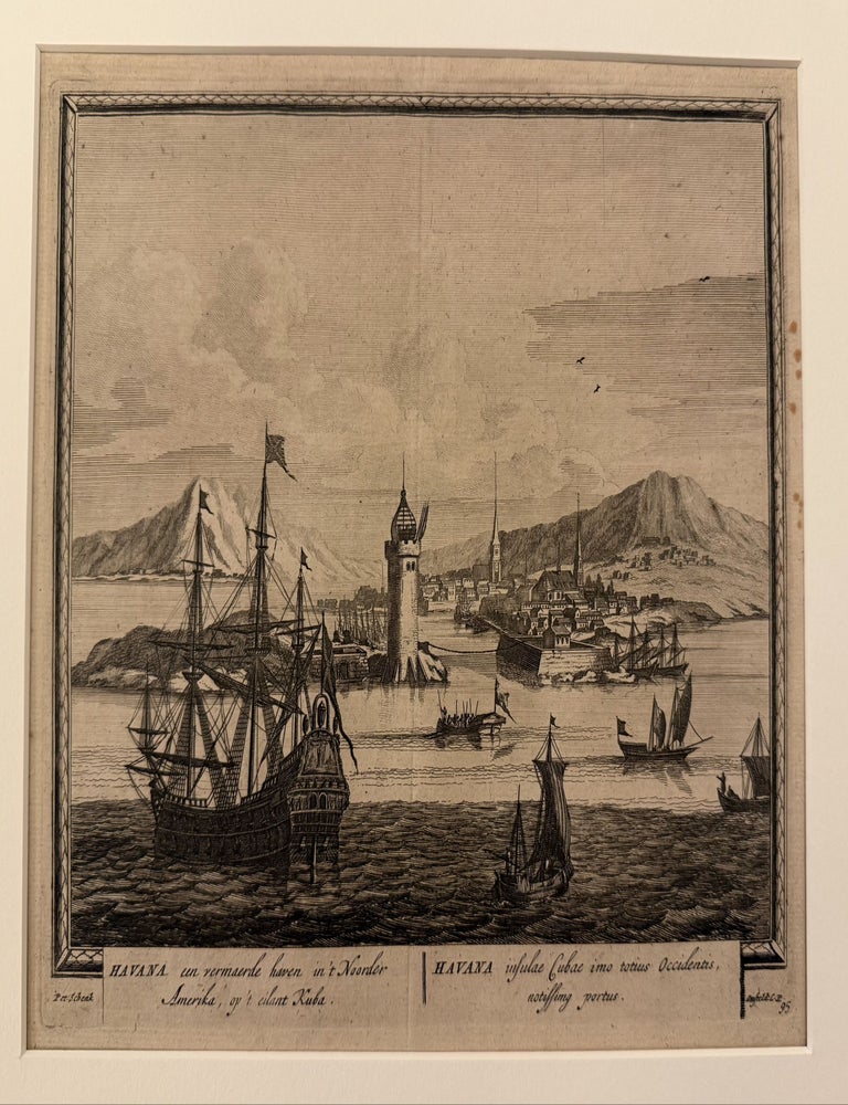 Item #331633 Havana een vermaerde haven in't Noorder Amerika, op't eilant Kuba / Havana insulae Cubae imo totus Occidentis, notiffimg portus. Peter SCHENK, Gerard VALK.