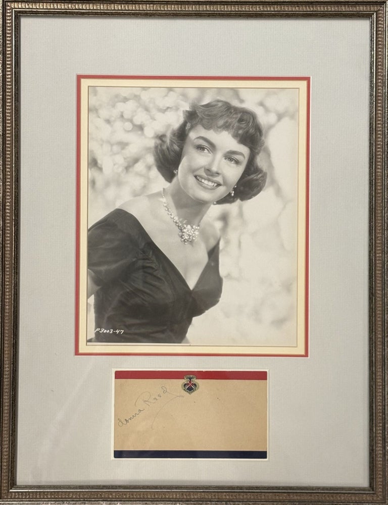 Item #331691 Signed Card. Donna Reed.