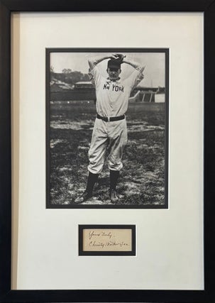 Item #332866 Clipped Signature from Baseball Hall of Fame Pitcher Christopher "Christy"...
