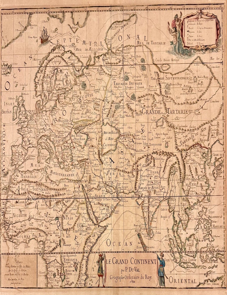 Item #333177 Le Grand Continent par P. Du-Val Geographe Ordinaire du Roy. Pierre DUVAL.